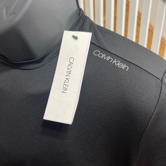 NWT Men’s X-Small Calvin Klein Short Sleeve Quick Dry Stretch Tee In Black - Picture 2 of 9